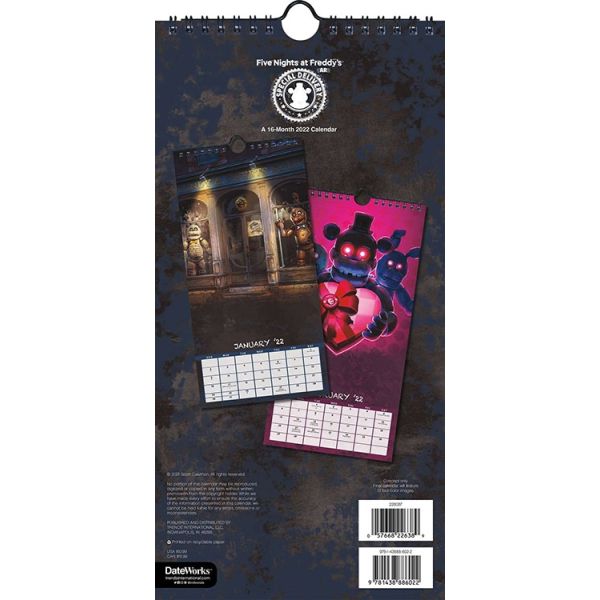 Fnaf Calendar 2022 2022 Five Nights At Freddy's Mini Poster Calendar