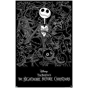 Disney Tim Burton's The Nightmare Before Christmas - Black and White