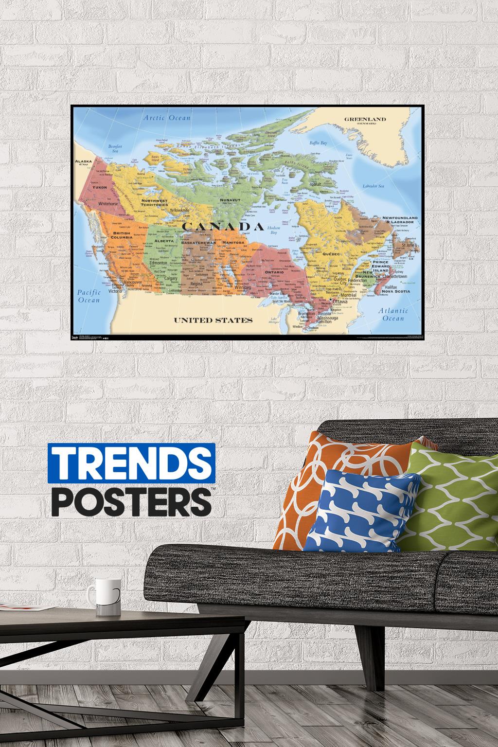 Póster de mapa de Canadá - Imagen 28 de 29