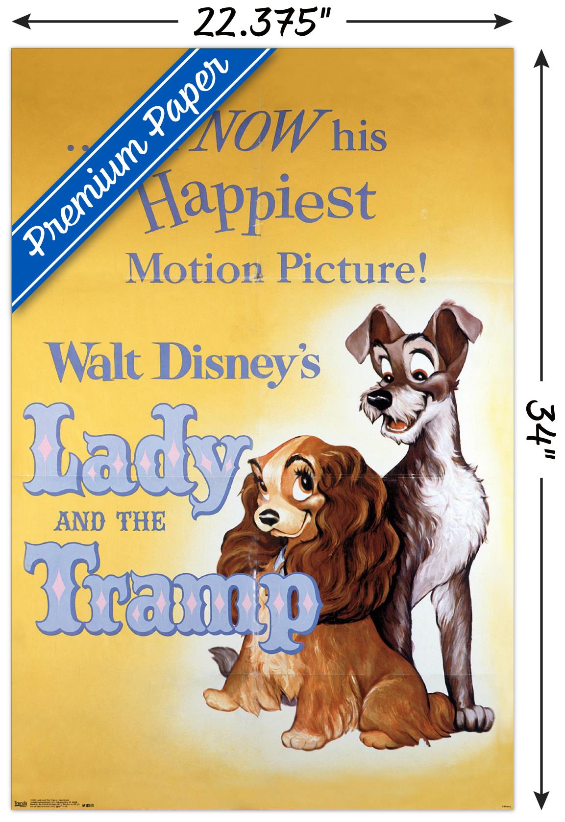 Disney Lady and The Tramp - One Sheet Poster | eBay